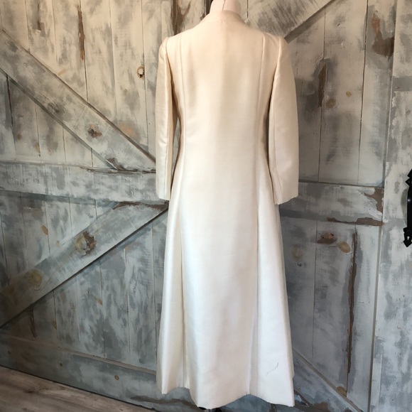 Vintage 1960’s raw silk maxi opera coat - Picture 7 of 13